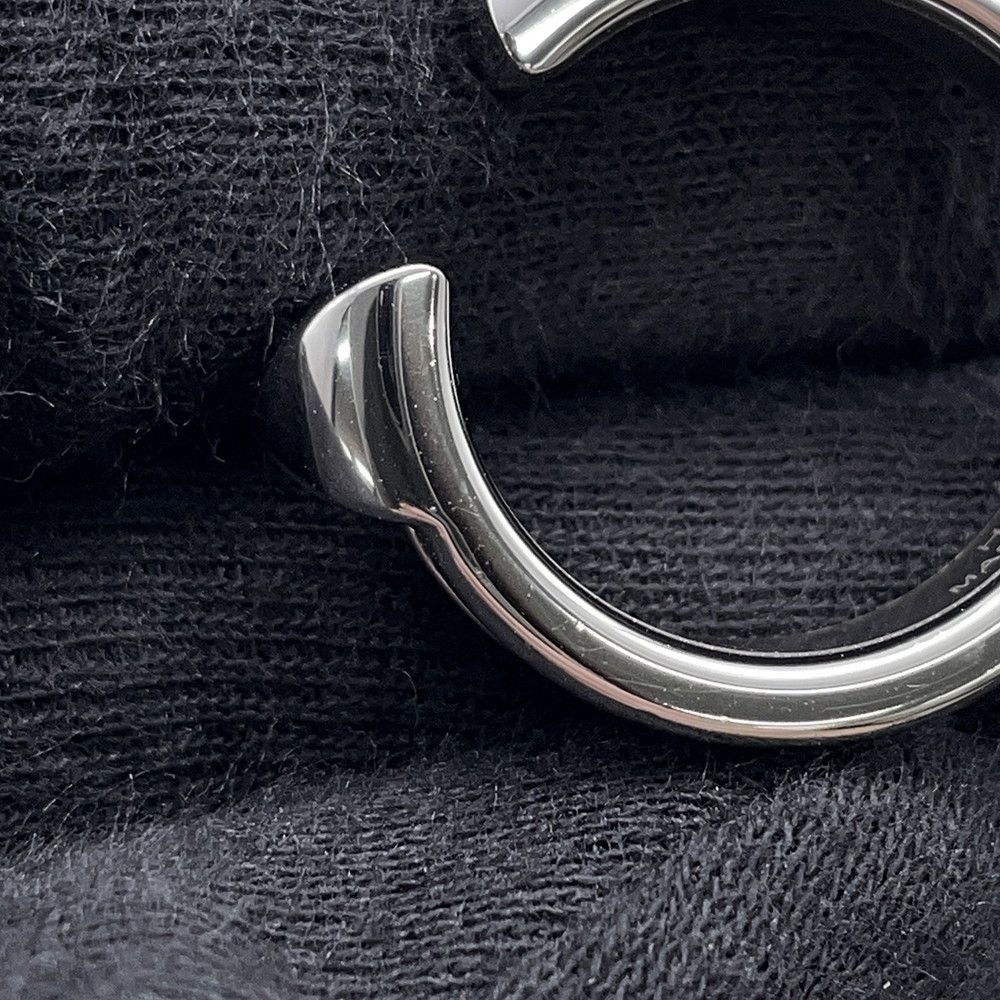 Hermes Ring Athena Double Crew Black Silver Veau Madame — view 7