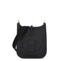 Hermes Shoulder Bag Evelyne TPM 111 Amazon Black Gold Taurillon Clemence