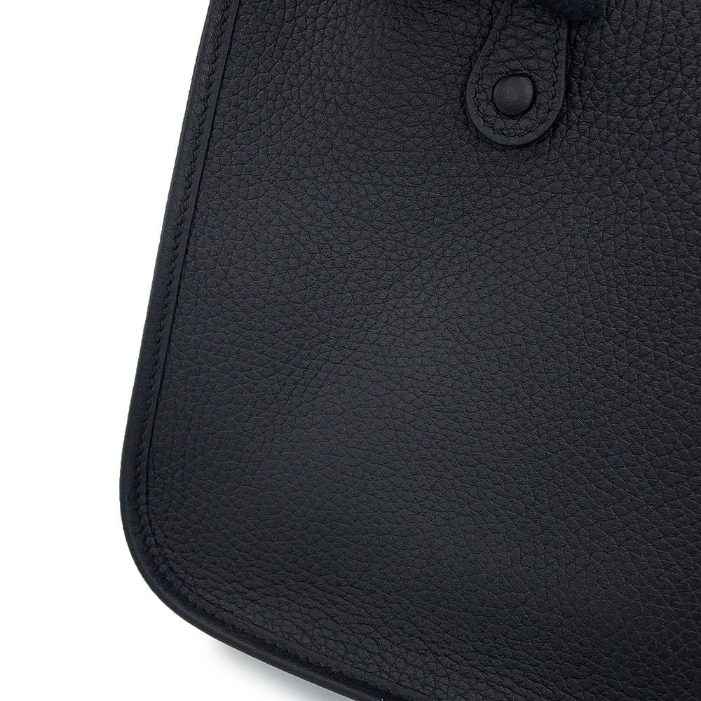 Hermes Shoulder Bag Evelyne TPM 111 Amazon Black Gold Taurillon Clemence — view 6