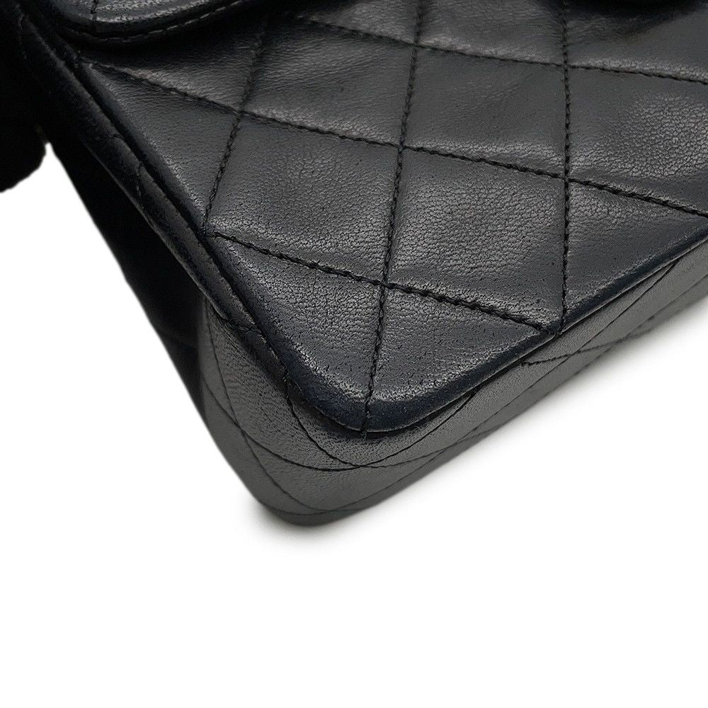 Chanel Chain Shoulder Bag Quilted 20 CC Logo Lambskin Mini Black — view 7