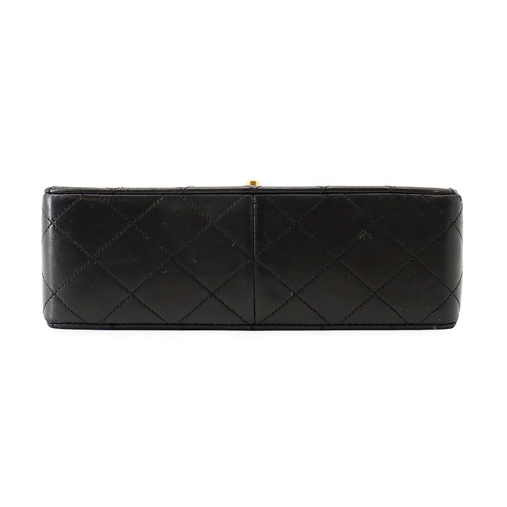 Chanel Chain Shoulder Bag Quilted 20 CC Logo Lambskin Mini Black — view 3
