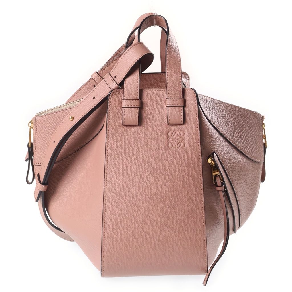 Loewe Hammock Medium Leather 2-Way Shoulder Bag Pink