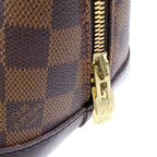 Louis Vuitton Damier Alma PM Leather Handbag Brown — view 6