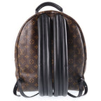Louis Vuitton Monogram Palm Springs MM Backpack Black Brown Leather Gold — view 2