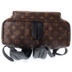 Louis Vuitton Monogram Palm Springs MM Backpack Black Brown Leather Gold — view 4