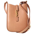 Saint Laurent Paris Le 5 A 7 Cassandra Leather Shoulder Bag Beige