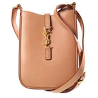 Saint Laurent Paris Le 5 A 7 Cassandra Leather Shoulder Bag Beige