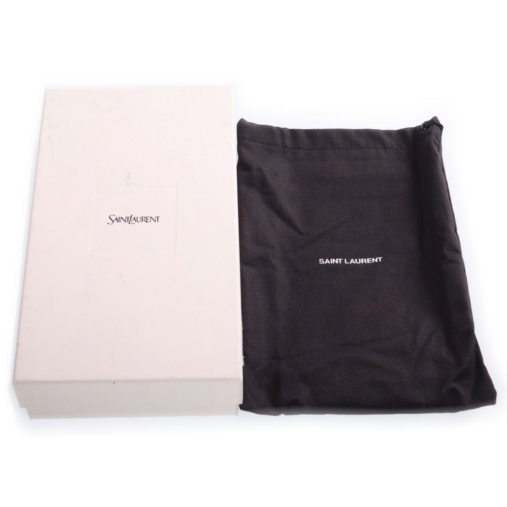 Saint Laurent Paris Le Maillon Chain Wallet Shoulder Bag Quilted Beige — view 8