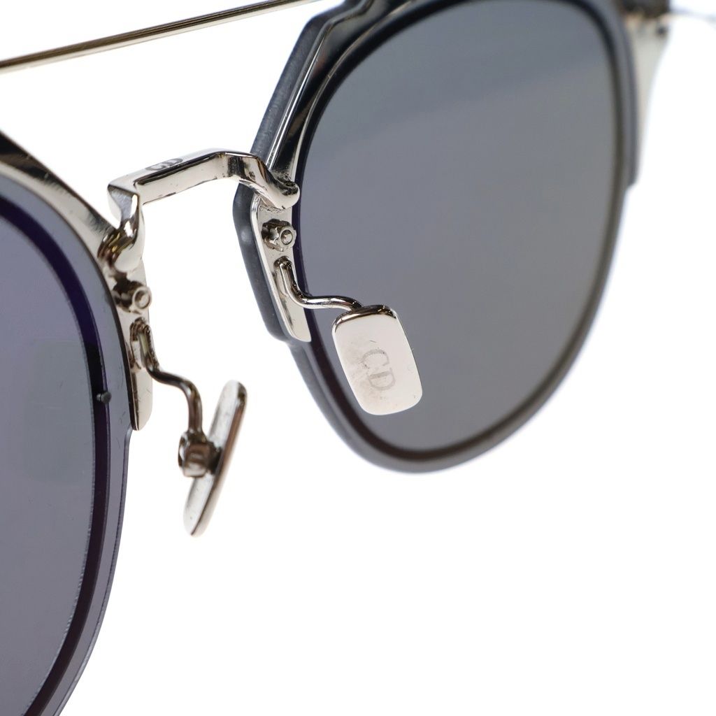 Dior Homme Metal Frame Flat Lens Sunglasses Eyewear 65 Black Silver — view 5