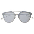 Dior Homme Metal Frame Flat Lens Sunglasses Eyewear 65 Black Silver