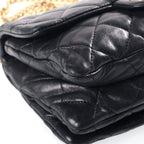 Chanel Quilted 20 S Flap S Chain Mini Shoulder Bag Black Lambskin Gold — view 5