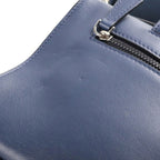 Fendi Mini Louis Shoulder Bag Leather Navy Yellow — view 8