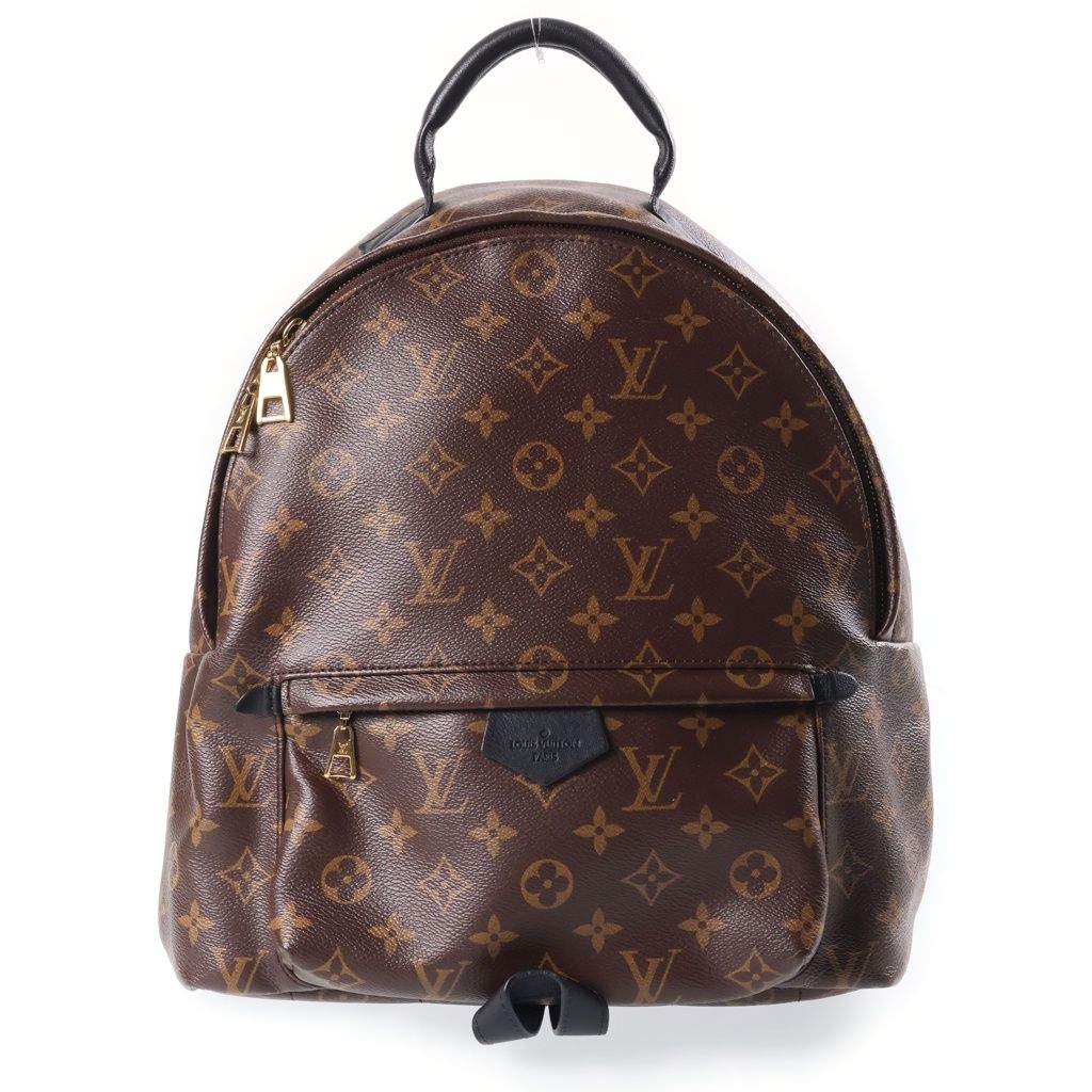 Louis Vuitton Monogram Palm Springs MM Backpack Brown Leather