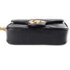 Gucci GG Marmont Chain Shoulder Bag Leather Black — view 4