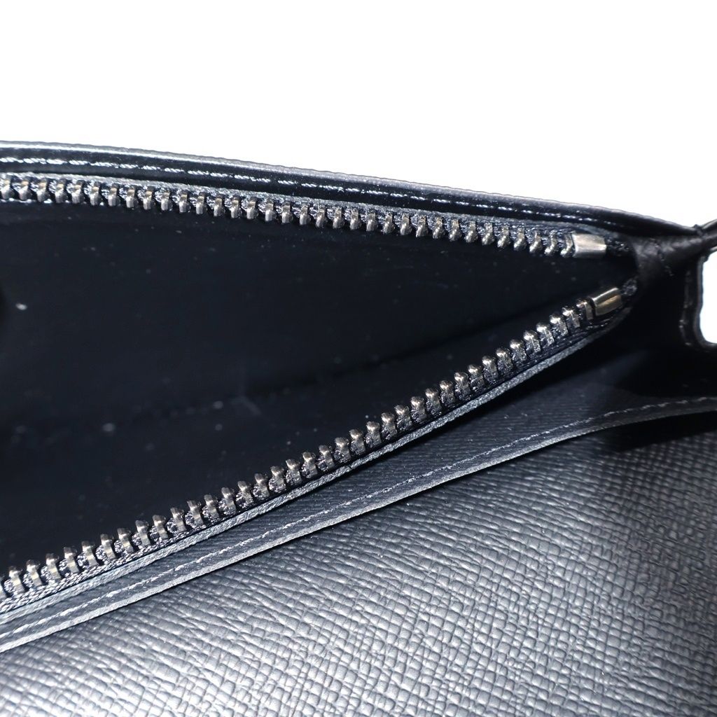 Louis Vuitton Monogram Eclipse Portefeuille Brazza Bifold Wallet Black Leather — view 5