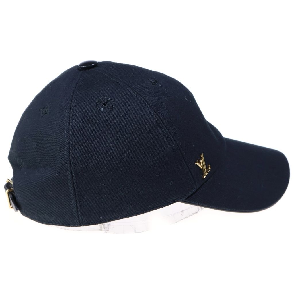 Louis Vuitton LV Iconic Baseball Cap Hat Cotton Logo Black — view 3