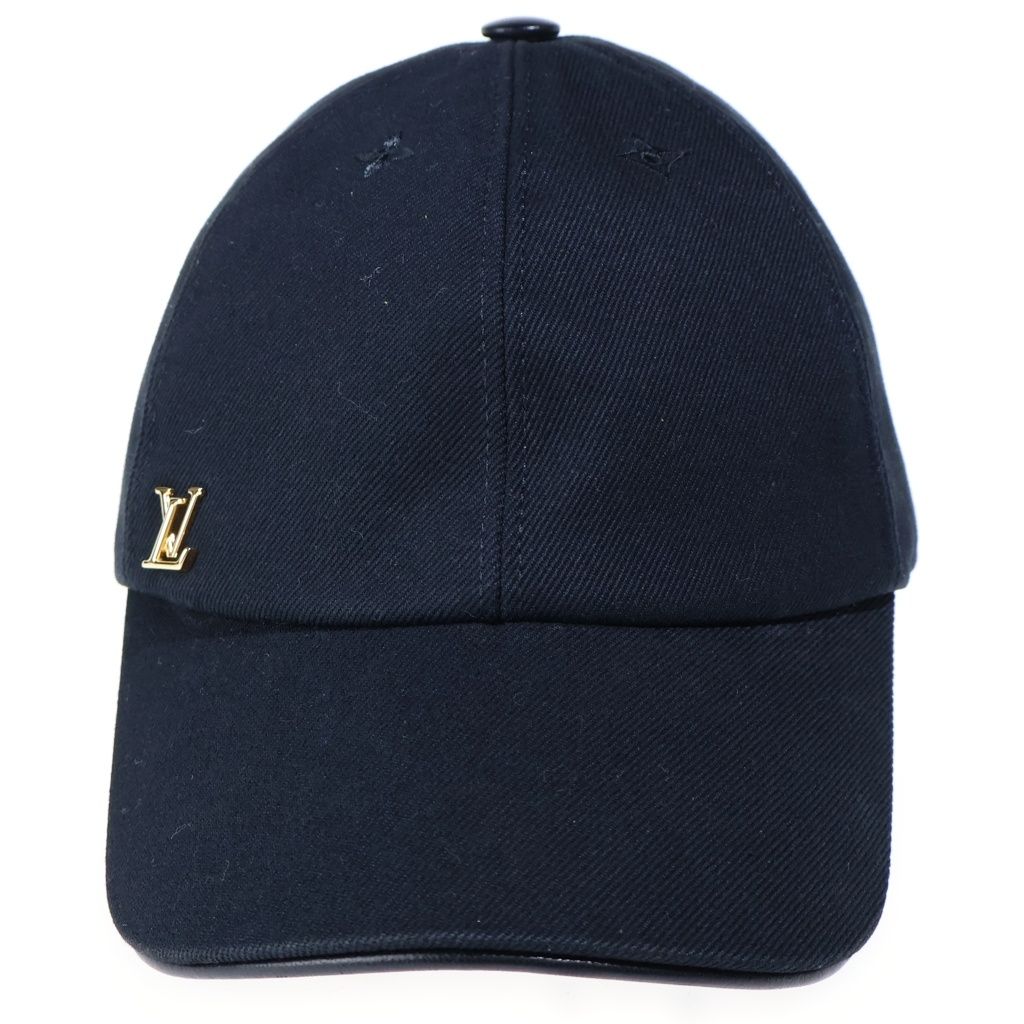 Louis Vuitton LV Iconic Baseball Cap Hat Cotton Logo Black — view 4