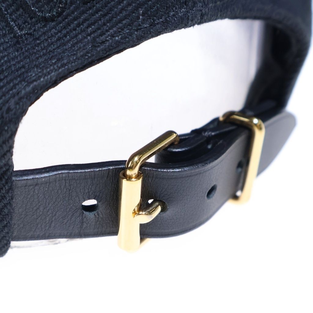 Louis Vuitton LV Iconic Baseball Cap Hat Cotton Logo Black — view 6