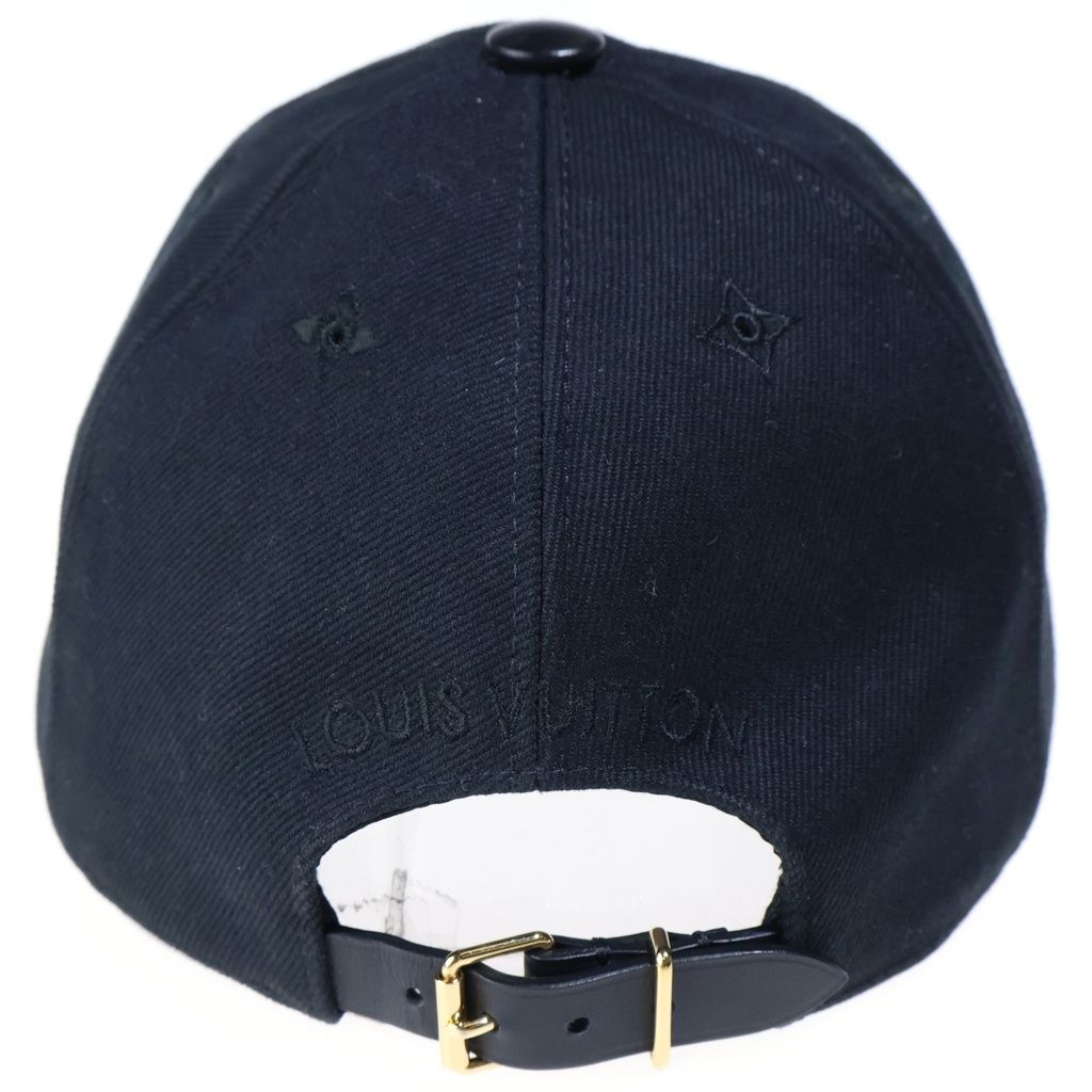 Louis Vuitton LV Iconic Baseball Cap Hat Cotton Logo Black — view 2
