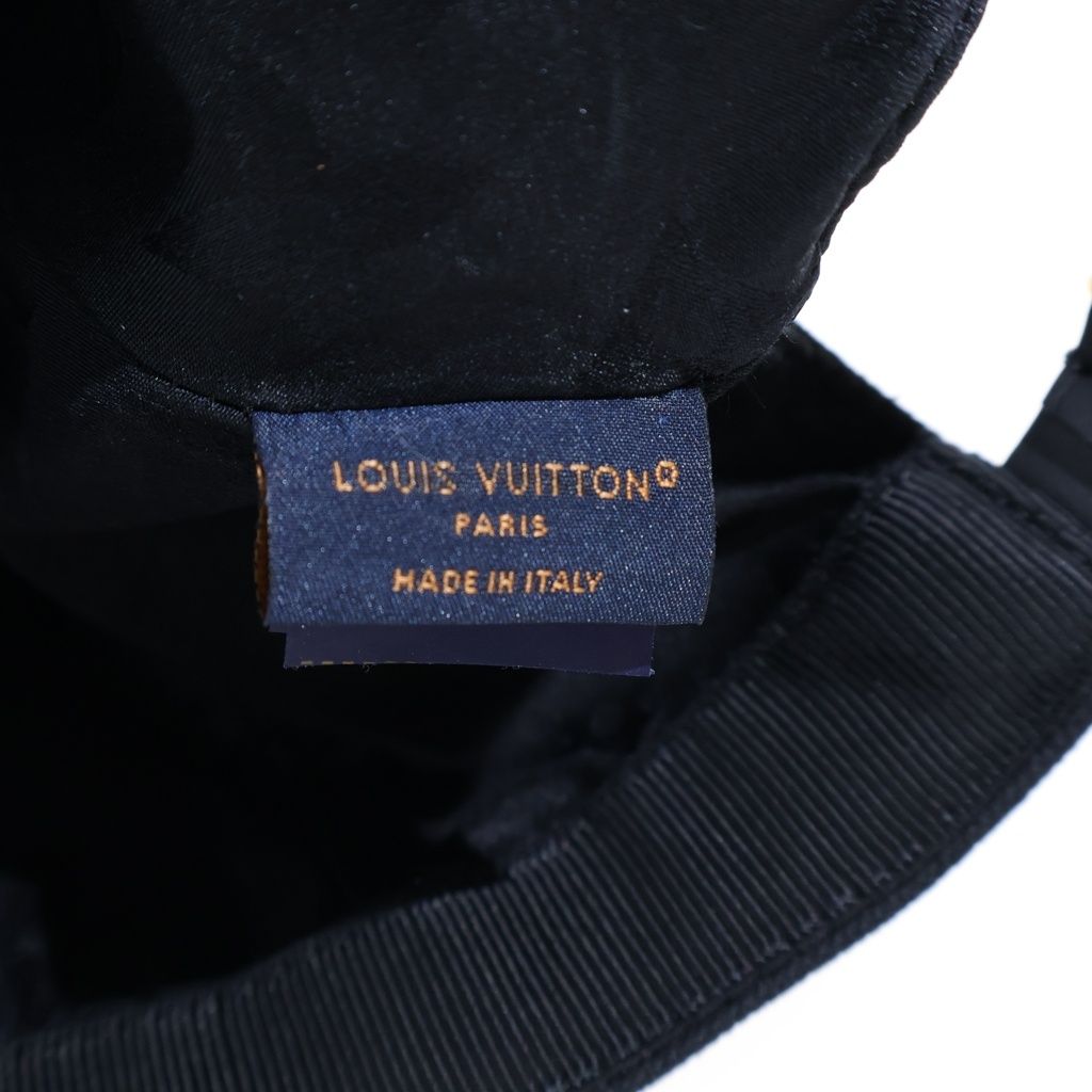 Louis Vuitton LV Iconic Baseball Cap Hat Cotton Logo Black — view 7