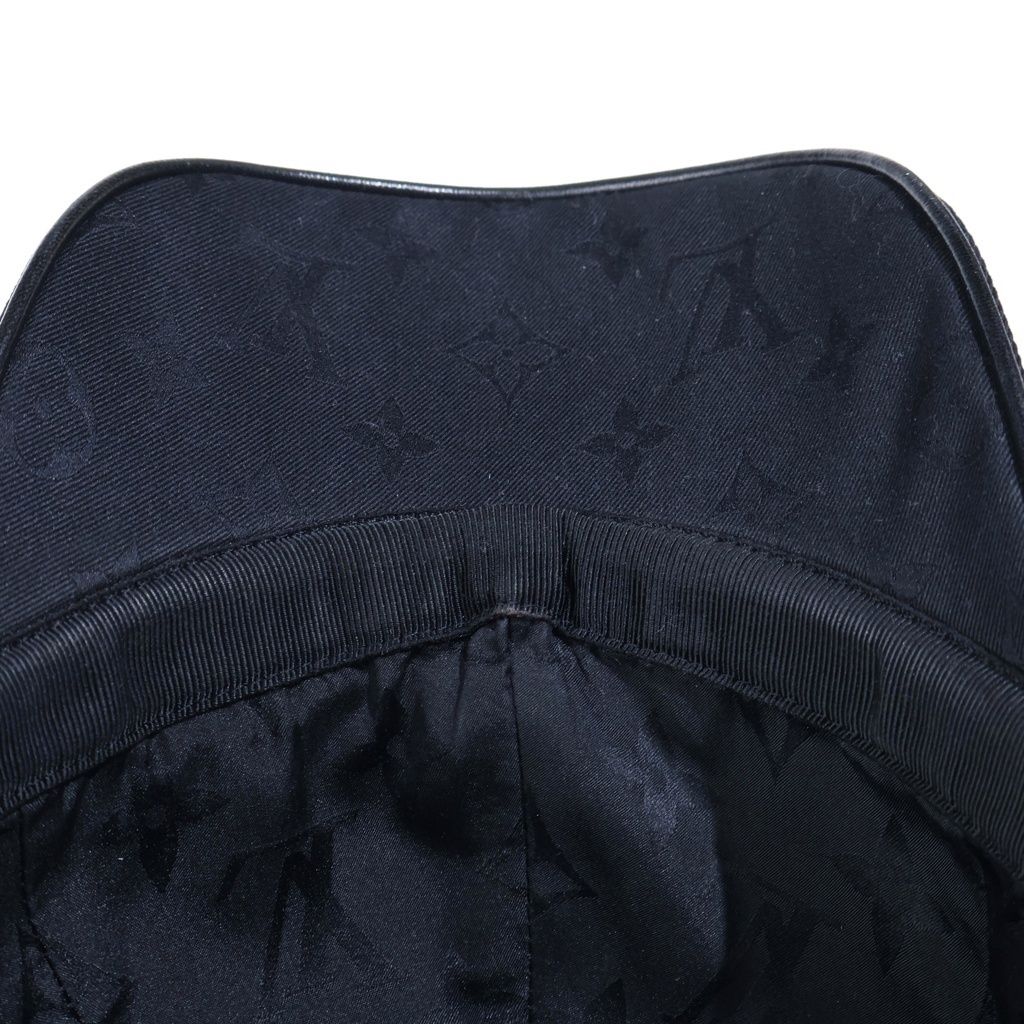 Louis Vuitton LV Iconic Baseball Cap Hat Cotton Logo Black — view 5