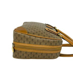 Gucci Vintage Micro GG Logo Pattern Leather Mini Boston Bag Brown — view 6