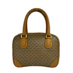 Gucci Vintage Micro GG Logo Pattern Leather Mini Boston Bag Brown — view 3