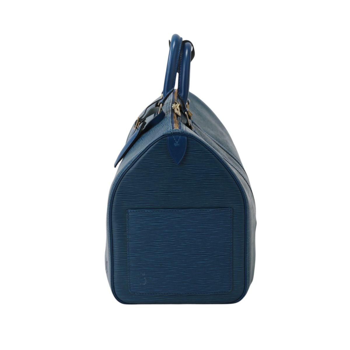 Louis Vuitton Epi Keepall 45 Boston Bag Blue — view 3