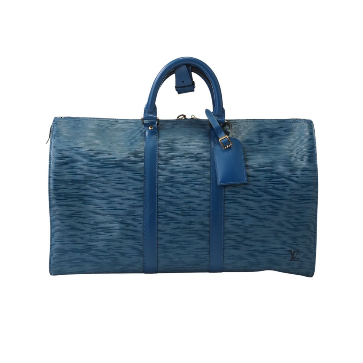 Louis Vuitton Epi Keepall 45 Boston Bag Blue — view 2