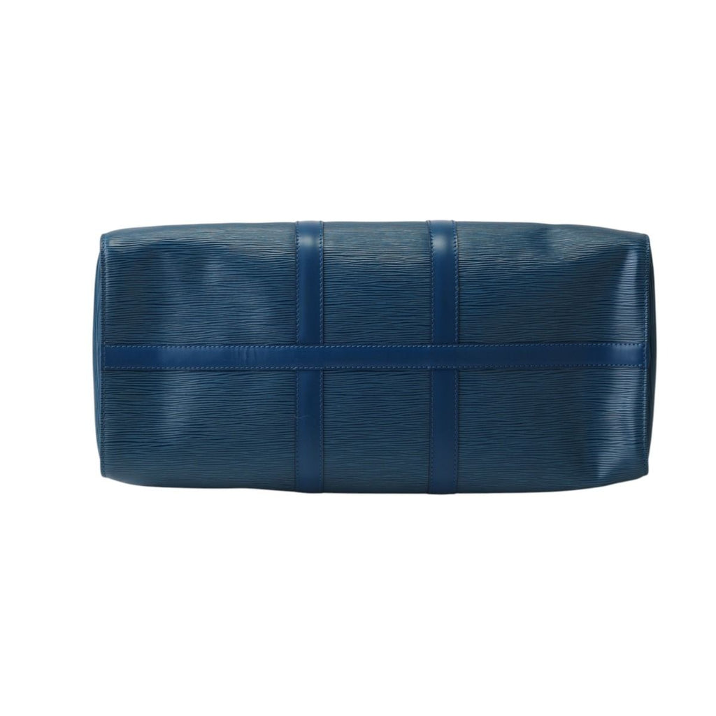Louis Vuitton Epi Keepall 45 Boston Bag Blue — view 4