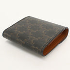 Celine Small Flap Wallet Triomphe Canvas Trifold — view 2