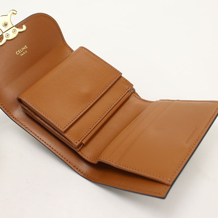 Celine Small Flap Wallet Triomphe Canvas Trifold — view 3