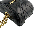 Saint Laurent YSL Logo Leather Pouch Black — view 5