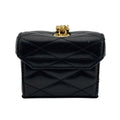 Saint Laurent YSL Logo Leather Pouch Black