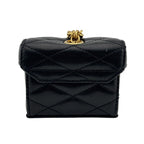 Saint Laurent YSL Logo Leather Pouch Black