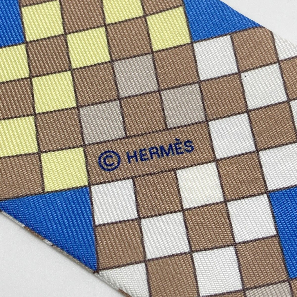 Hermes Twilly Colliers de Chiens Remix Multicolor Silk 100% Scarf — view 7