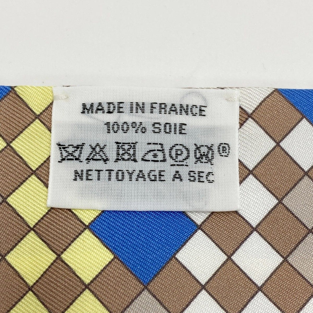Hermes Twilly Colliers de Chiens Remix Multicolor Silk 100% Scarf — view 3