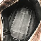 Loewe 2-Way Hand Mini Boston Shoulder Bag Amazona Croco Embossed Brown — view 8