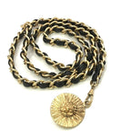 Chanel CC Logo Chain Belt Vintage Gold — view 5