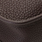 Hermes Evelyne TPM Amazon Shoulder Bag Taurillon Clemence Dark Brown Silver — view 5