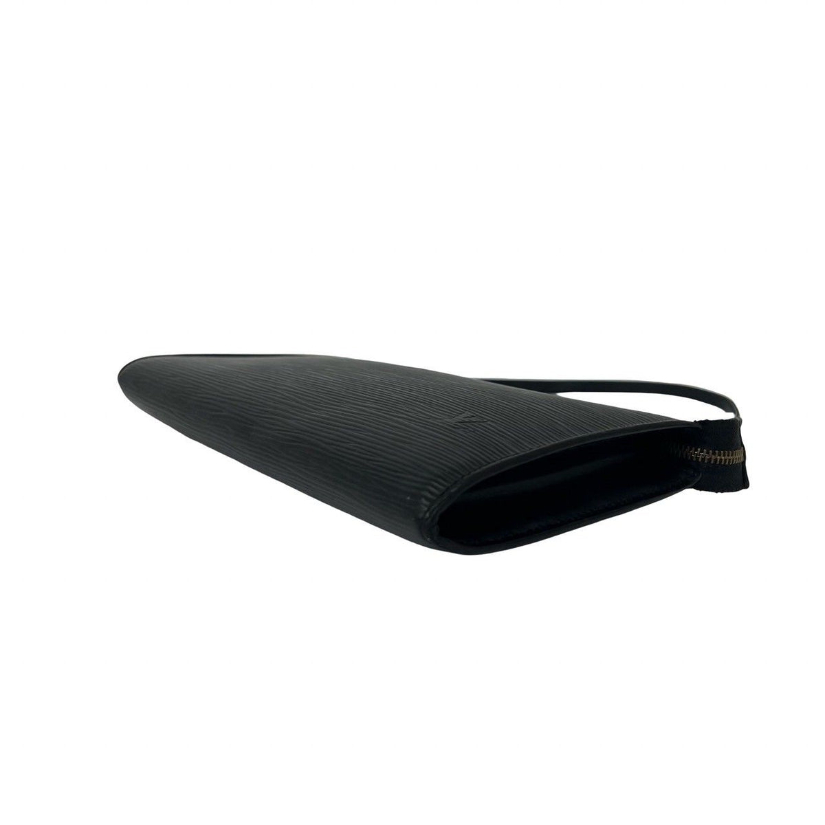 Louis Vuitton Pochette Accessoires Epi Leather Mini Handbag Pouch Black Noir — view 8
