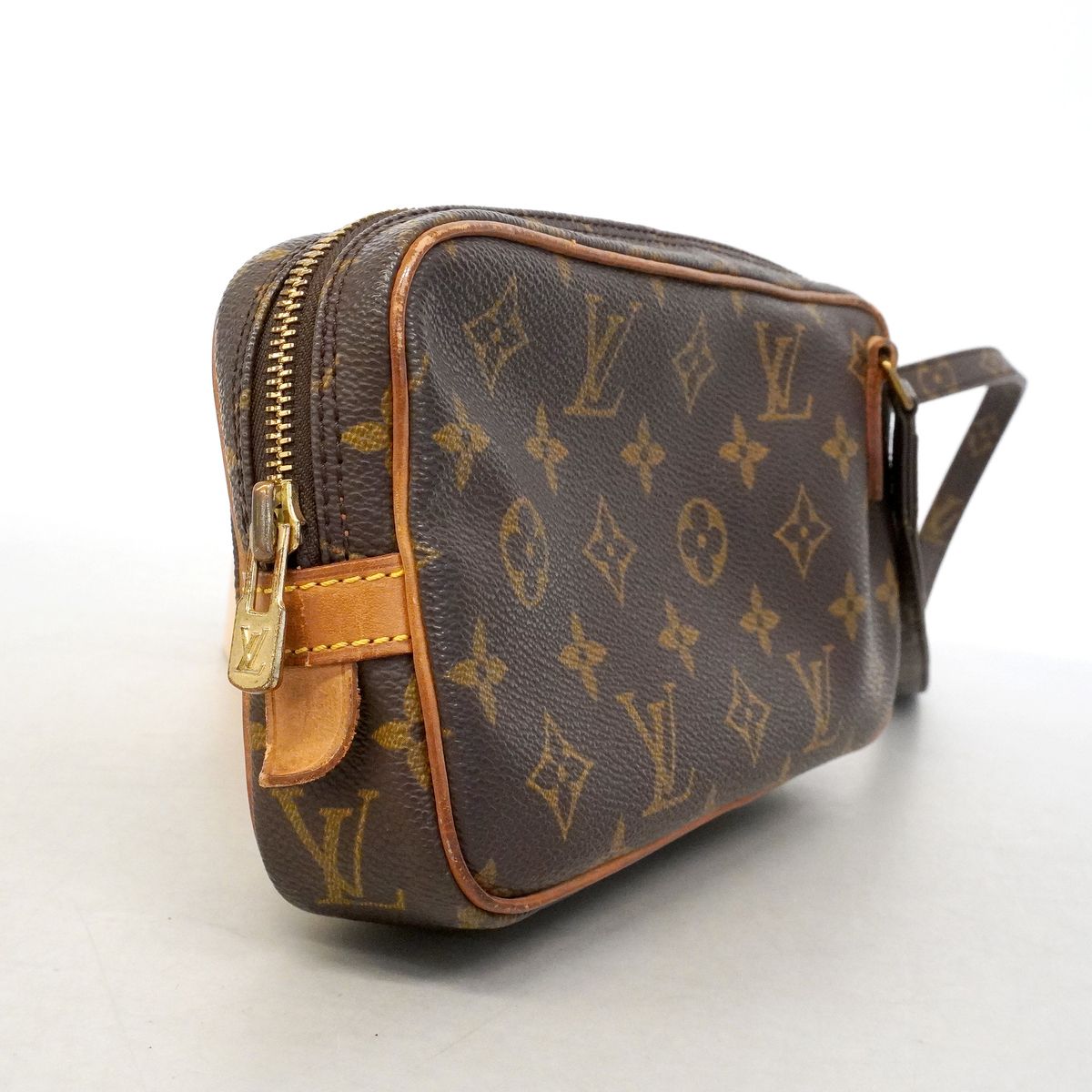 Louis Vuitton Shoulder Bag Monogram Pochette Marly Bandouliere Brown — view 2