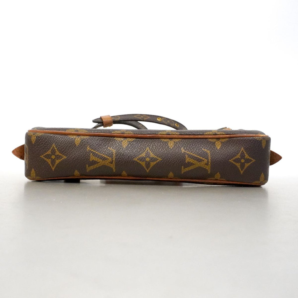 Louis Vuitton Shoulder Bag Monogram Pochette Marly Bandouliere Brown — view 3