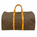 Louis Vuitton Boston Bag Monogram Keepall 50 Brown