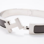 Hermes Bangle Clic HH Metal Silver Gray Bracelet — view 4