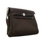 Hermes Shoulder Bag Herbag Zip Toile Military Ebene Silver — view 2
