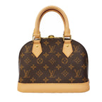 Louis Vuitton Handbag Monogram Alma BB Brown 2-Way Bag