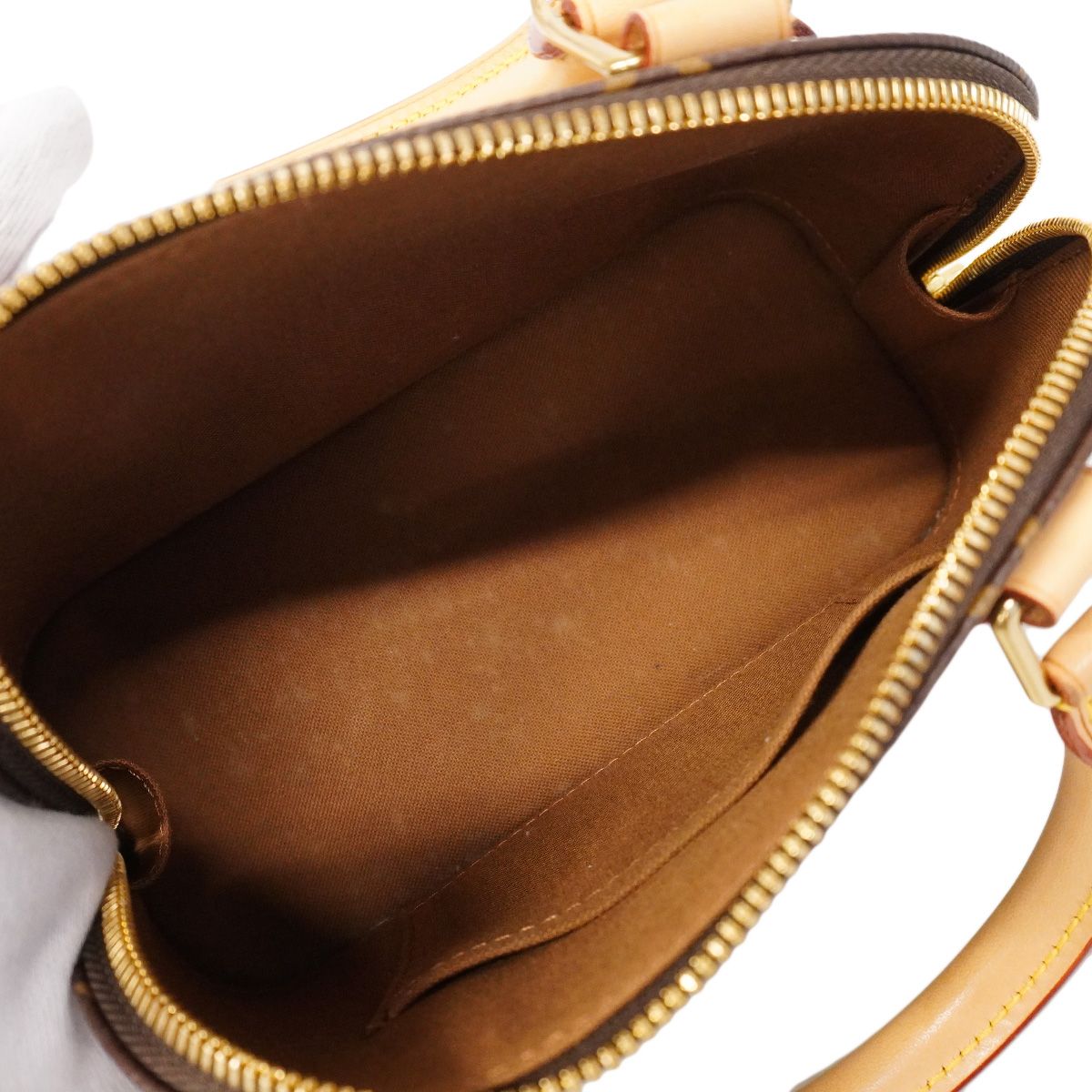 Louis Vuitton Handbag Monogram Alma BB Brown 2-Way Bag — view 4