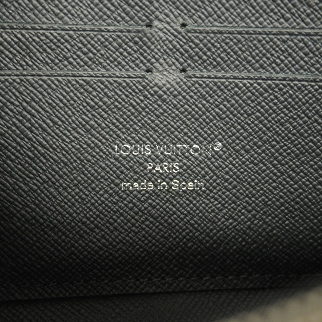 Louis Vuitton Wallet Monogram Eclipse Zippy Horizontal Black — view 4