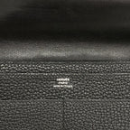 Hermes Wallet Dogon GM Togo Black Silver — view 4